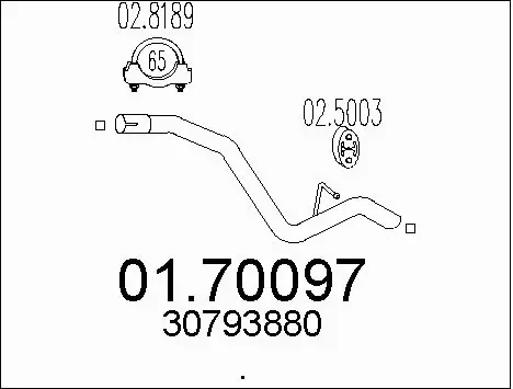 Exhaust Pipe (01.70097)