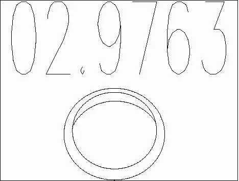 Seal Ring, exhaust pipe (02.9763)