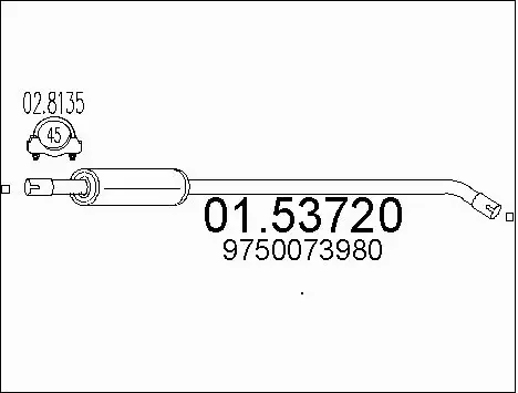 Centre Muffler (01.53720)