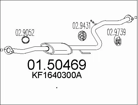 Centre Muffler (01.50469)