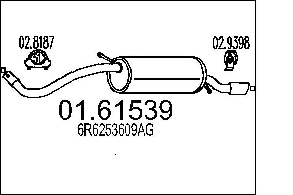 Rear Muffler (01.61539)