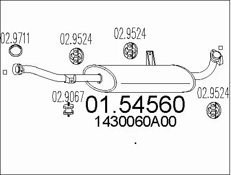 Centre Muffler (01.54560)
