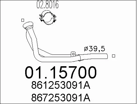 Exhaust Pipe (01.15700)