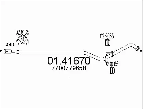 Exhaust Pipe (01.41670)