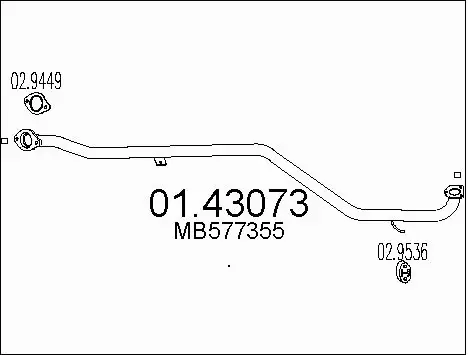 Exhaust Pipe (01.43073)