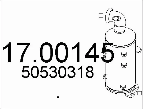 Soot/Particulate Filter, exhaust system (17.00145)
