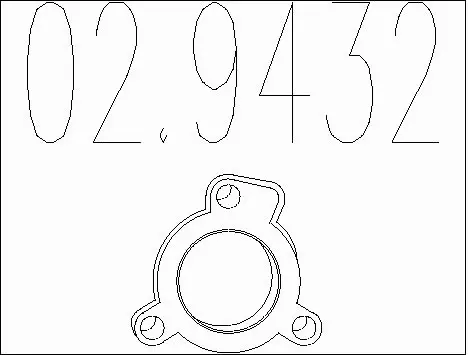 Gasket, exhaust pipe (02.9432)