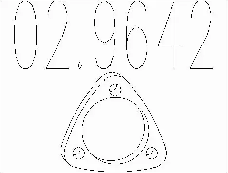 Gasket, exhaust pipe (02.9642)