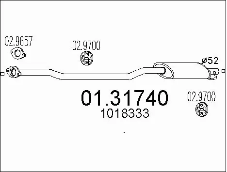 Front Muffler (01.31740)