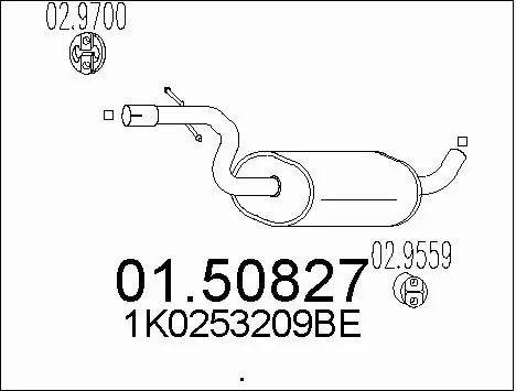 Centre Muffler (01.50827)