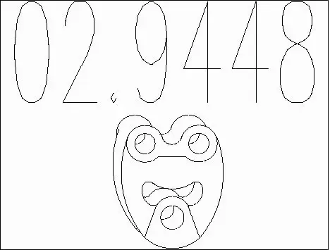 Gasket, exhaust pipe (02.9448)