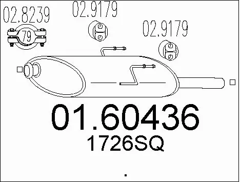 Rear Muffler (01.60436)