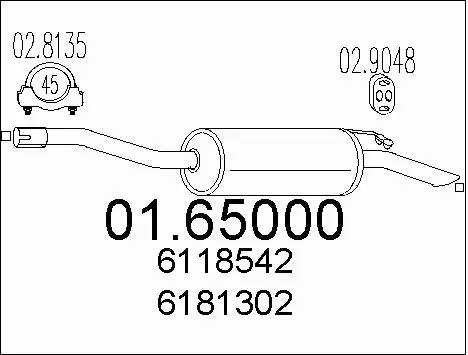 Rear Muffler (01.65000)