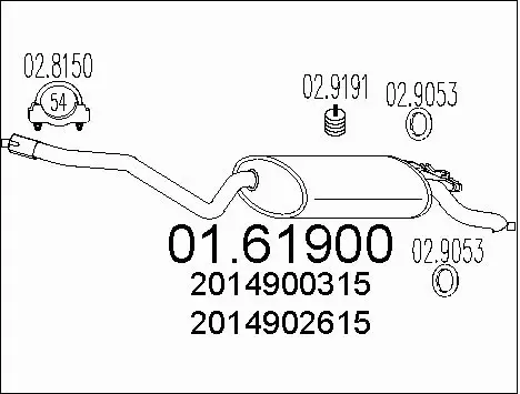 Rear Muffler (01.61900)