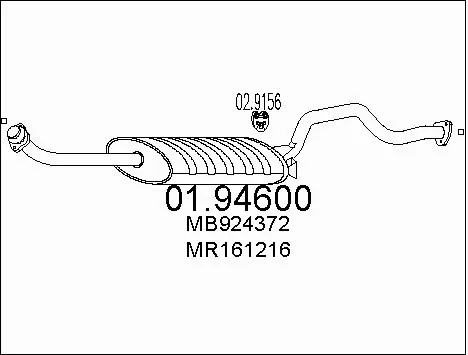 Rear Muffler (01.94600)