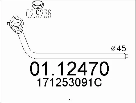 Exhaust Pipe (01.12470)