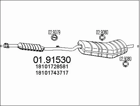 Rear Muffler (01.91530)