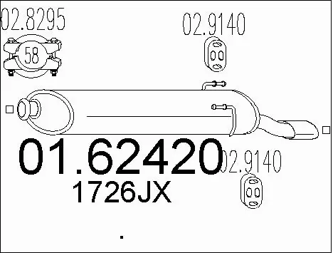 Rear Muffler (01.62420)