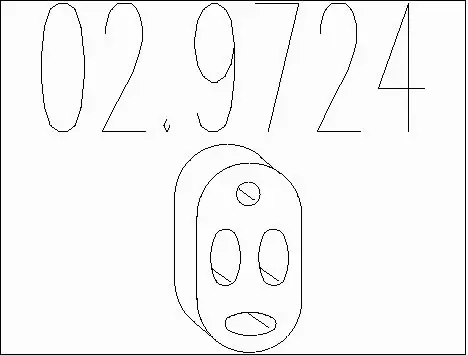 Rubber Buffer, muffler (02.9724)