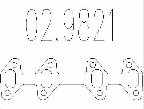 Gasket, exhaust pipe (02.9821)