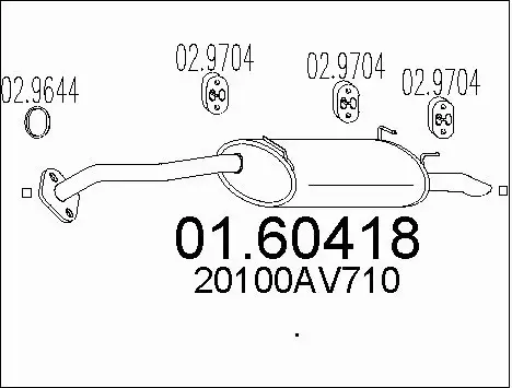 Rear Muffler (01.60418)