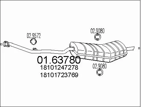 Rear Muffler (01.63780)