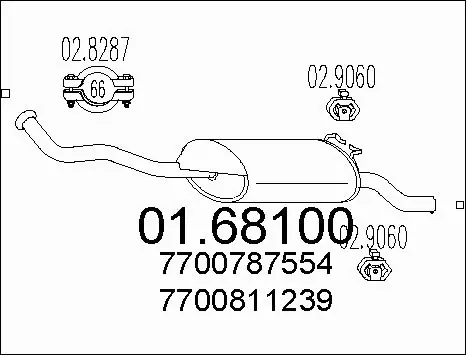 Rear Muffler (01.68100)
