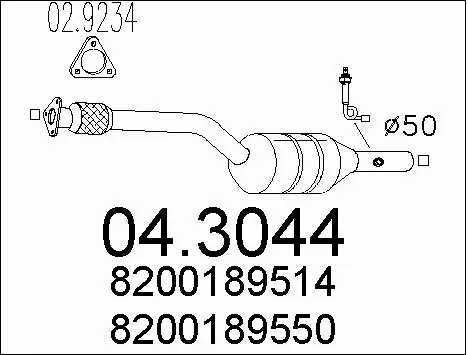Catalytic Converter (04.3044)