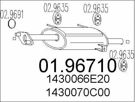 Rear Muffler (01.96710)