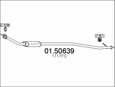 Centre Muffler (01.50639)