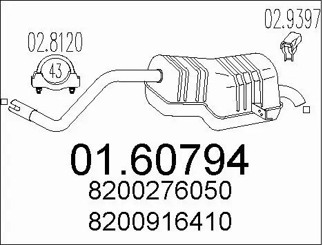 Rear Muffler (01.60794)