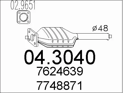Catalytic Converter (04.3040)