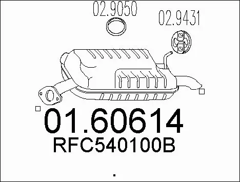 Rear Muffler (01.60614)