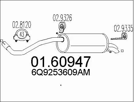 Rear Muffler (01.60947)