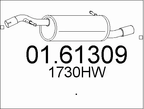 Rear Muffler (01.61309)