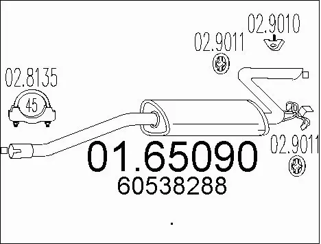 Rear Muffler (01.65090)