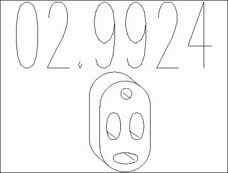 Rubber Buffer, muffler (02.9924)