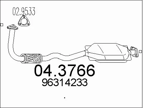 Catalytic Converter (04.3766)
