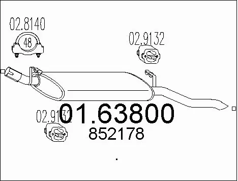 Rear Muffler (01.63800)