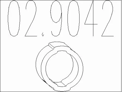 Rubber Buffer, muffler (02.9042)