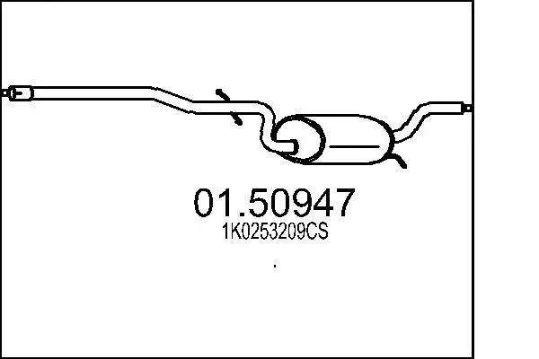 Centre Muffler (01.50947)