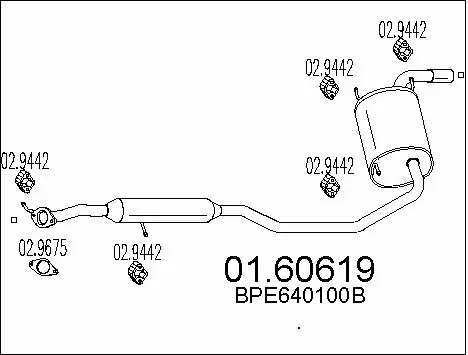 Rear Muffler (01.60619)