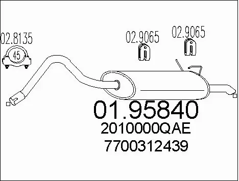 Rear Muffler (01.95840)