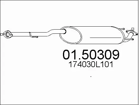 Centre Muffler (01.50309)