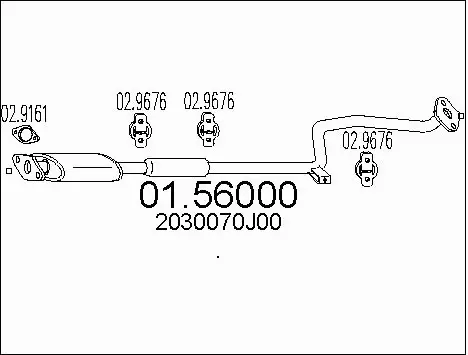 Centre Muffler (01.56000)