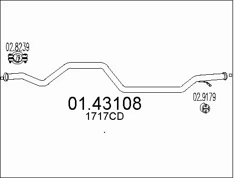 Exhaust Pipe (01.43108)