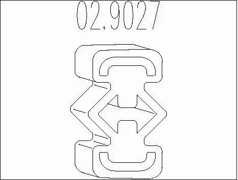 Rubber Buffer, muffler (02.9027)