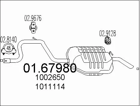 Rear Muffler (01.67980)