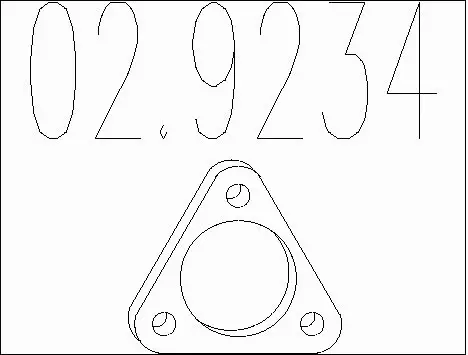 Gasket, exhaust pipe (02.9234)