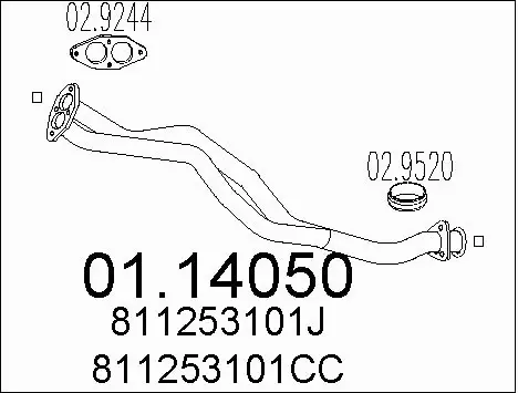 Exhaust Pipe (01.14050)